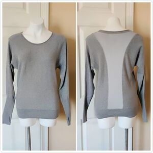 Akini dolman sleeve back panel sweater sz M